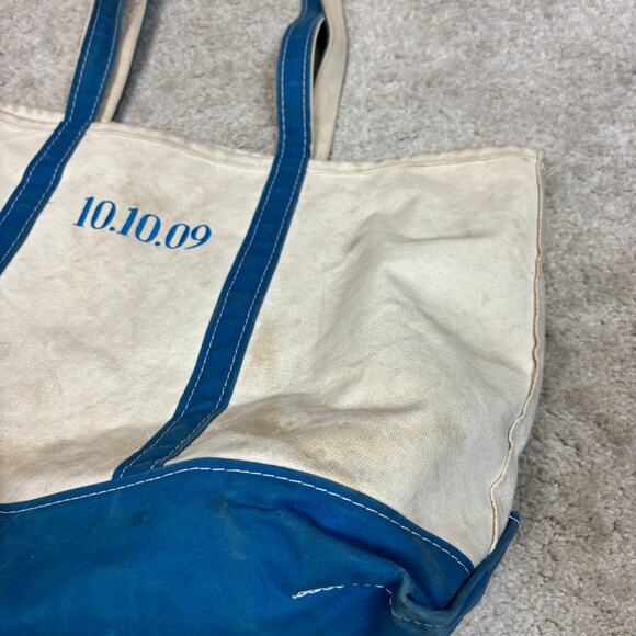 Vintage 90s LL Bean Boat And Tote Bag 13"x22" Armenia Turkey - Picture 13 of 14